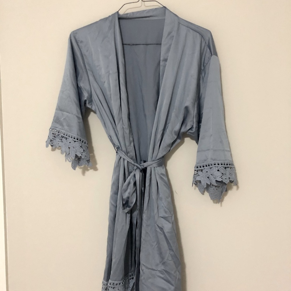 Baby blue robe. Size small.